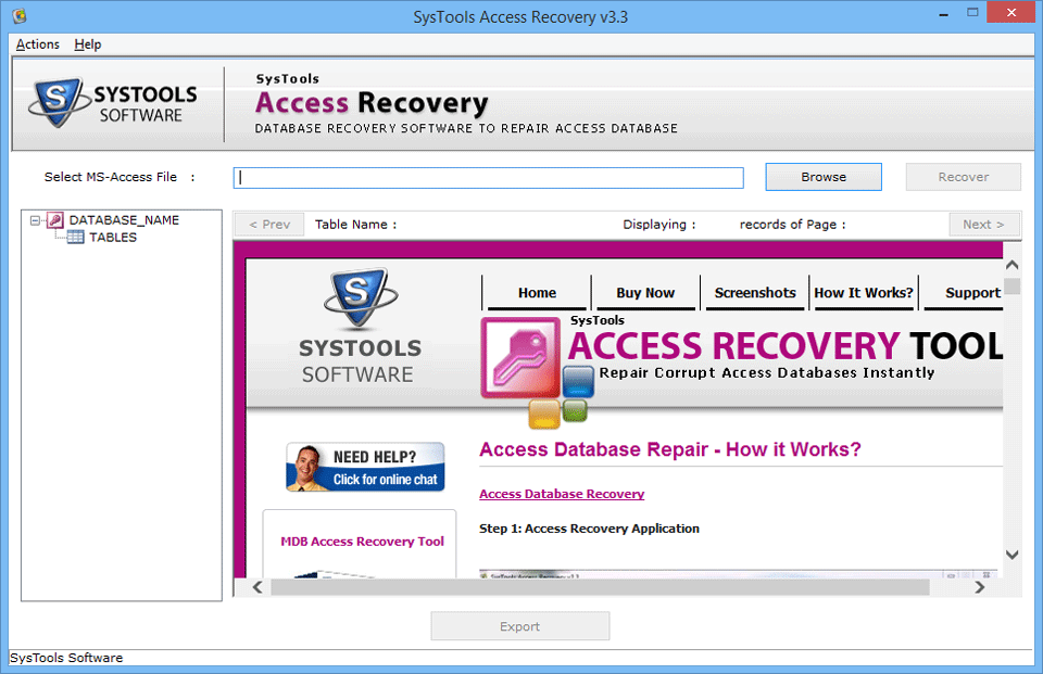 Easy Work Steps To Repair Ms Access Database File